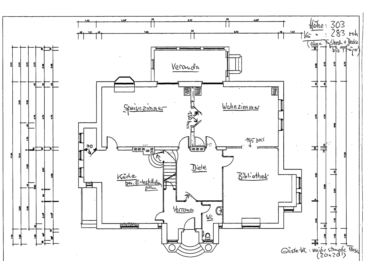 Grundriss Obergeschoss mit Schlafzimmern