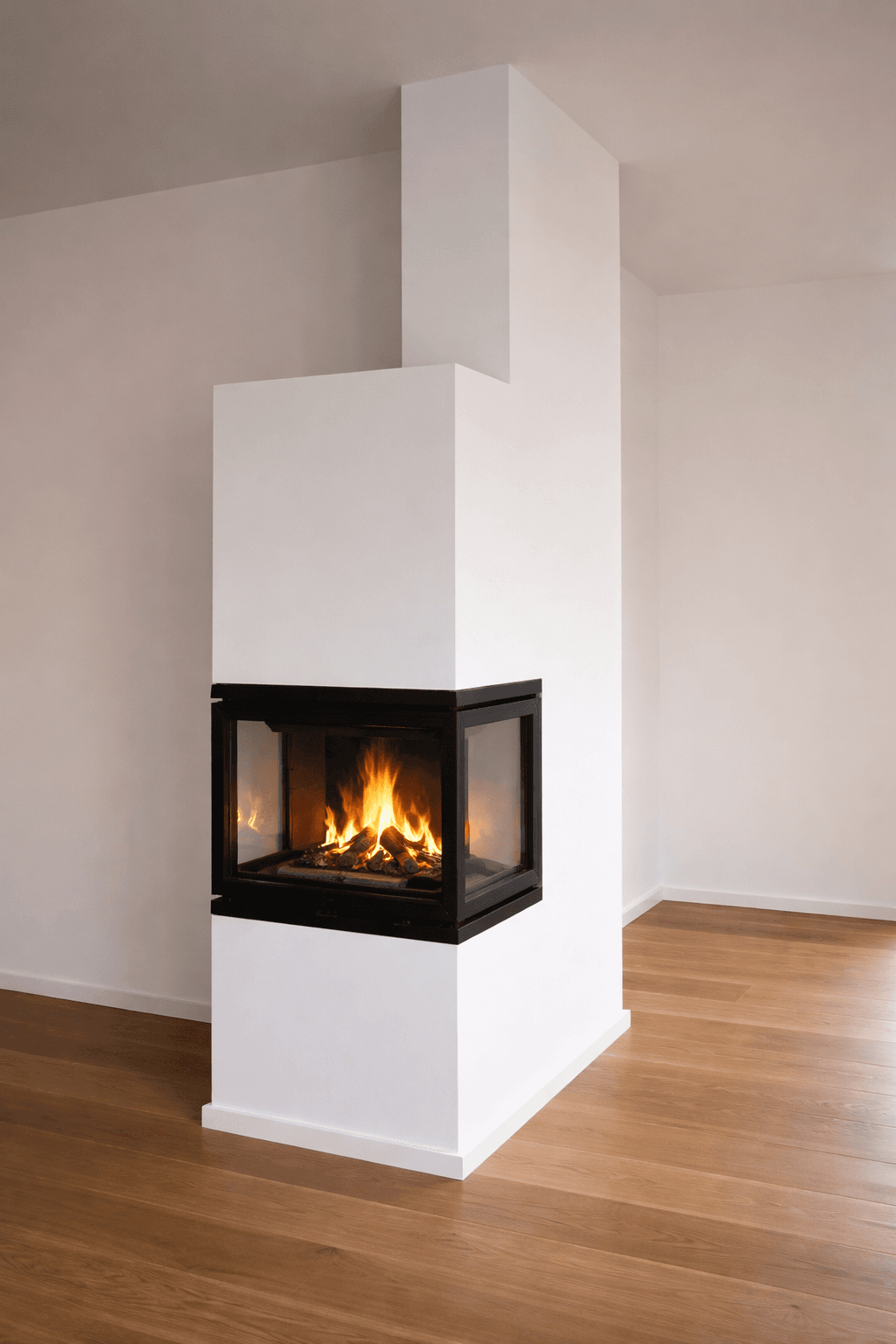 Wohnbereich mit integriertem Kamin