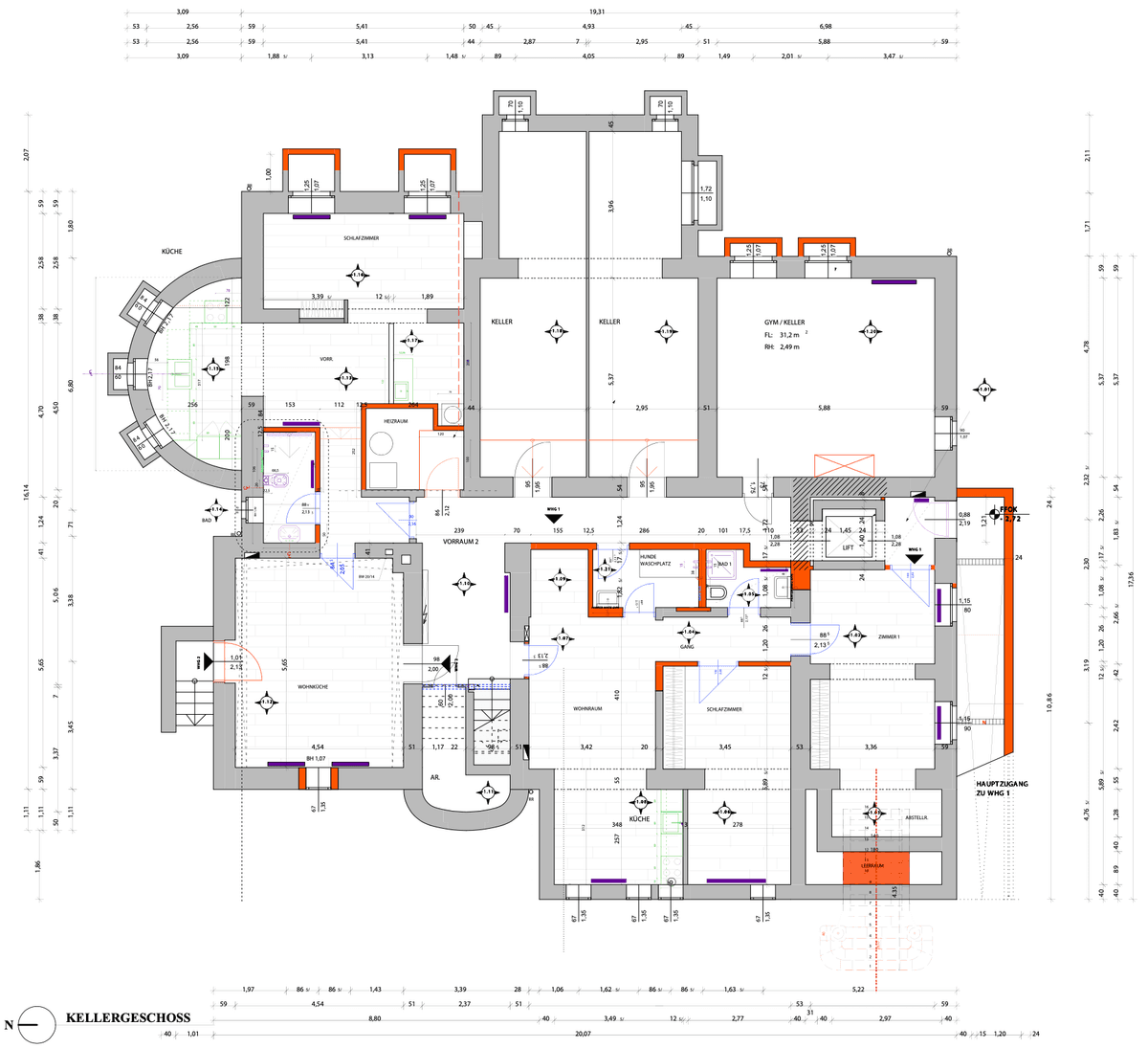 Grundriss Obergeschoss mit privater Raumschichtung